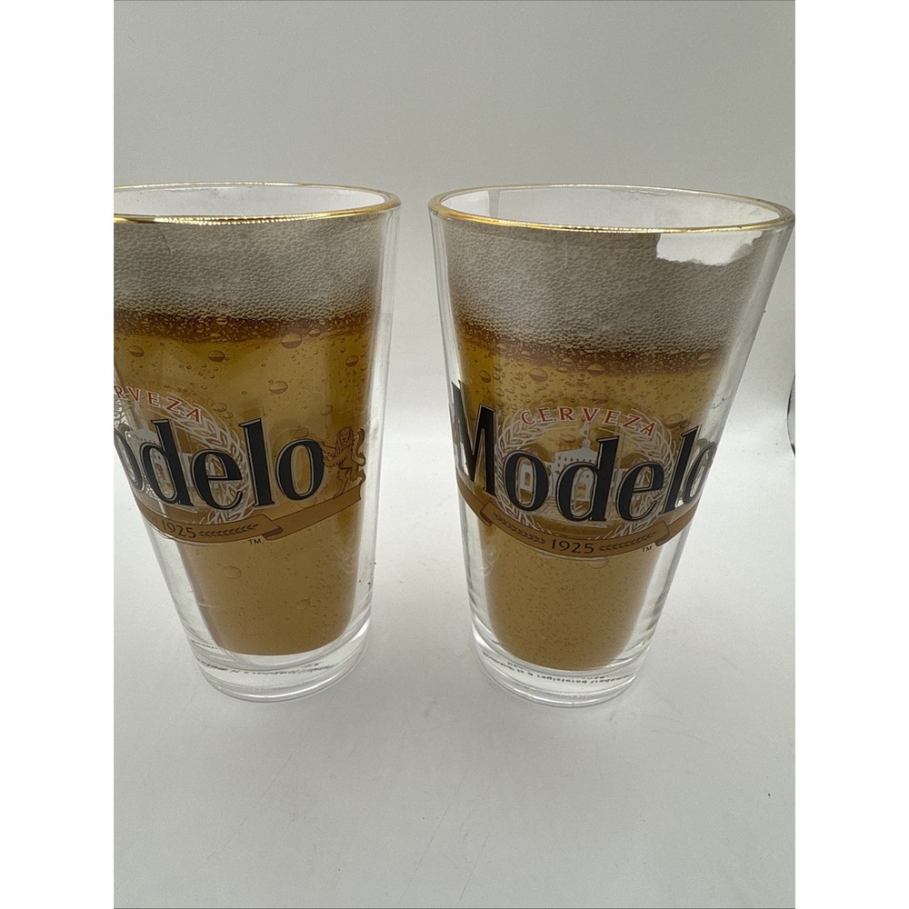 Cerveza Modelo Set Of Two Pint Glasses